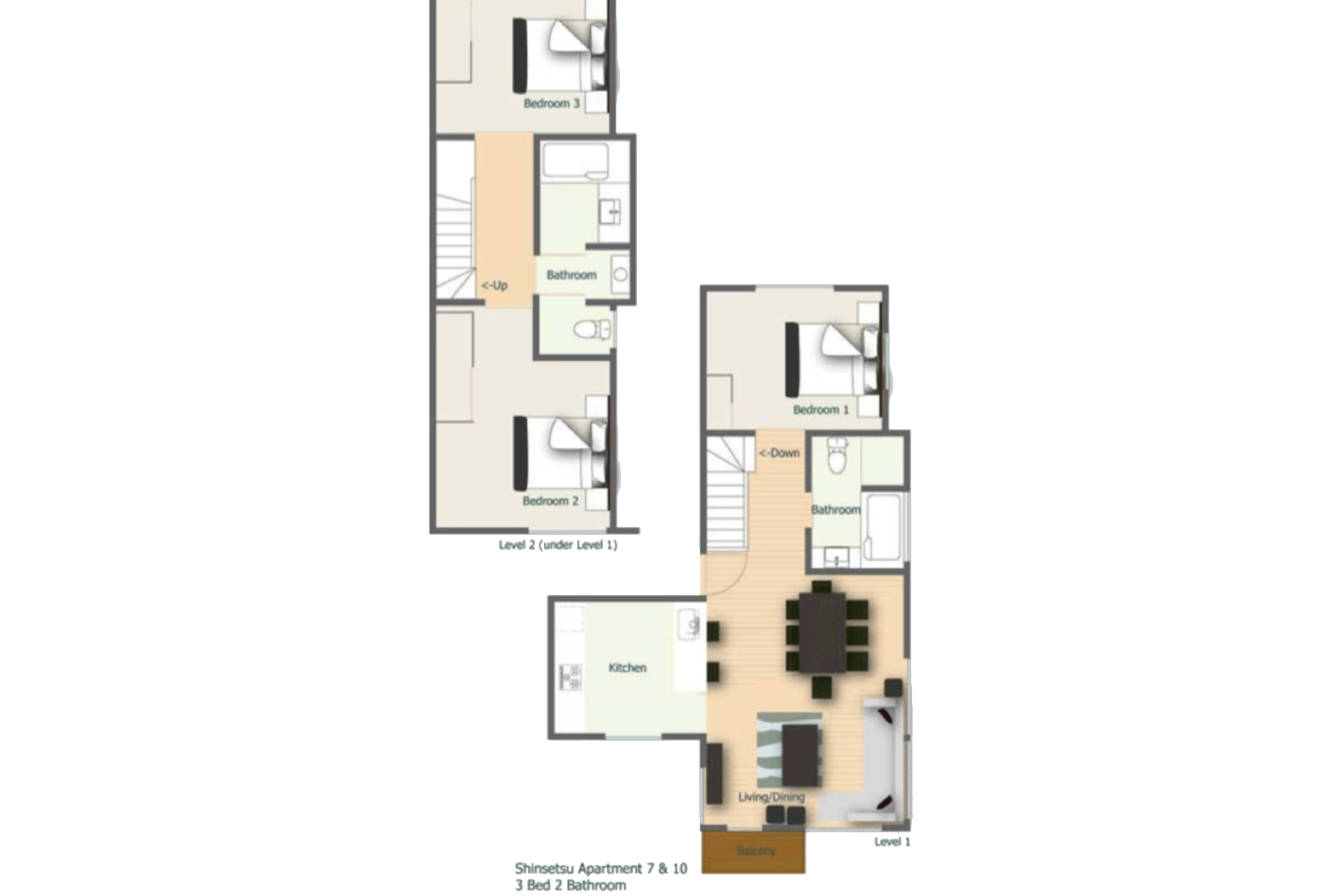 【残り数日】【美品】Apartment Three ブレザー Shinsetsu - 3 Bedroom Apartment | SamuraiSnow